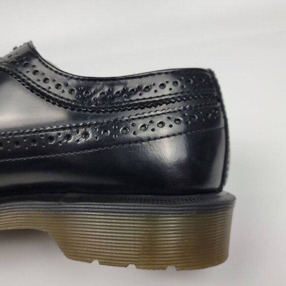 Dr. Martens 3989 Brogue Wingtip Black Leather Oxford Academia Shoes Old Money - Picture 15 of 16